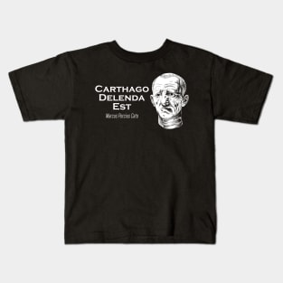 Cato the Elder - Carthago Delenda Est Kids T-Shirt